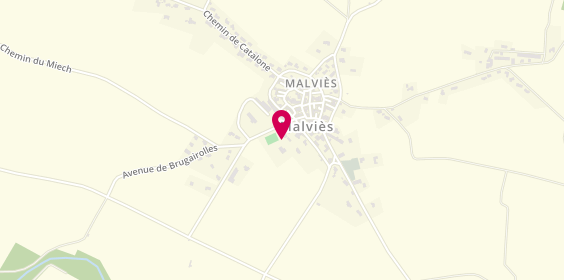 Plan de VILLA Didier, 6 Place du Chateau d'Eau, 11300 Malviès