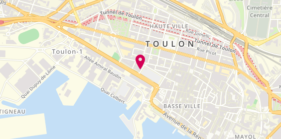 Plan de Dfa, 2 Rue Doc Carence, 83000 Toulon