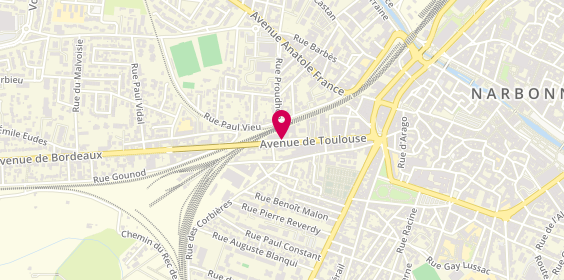 Plan de Hom'Inov, 40 Avenue Toulouse, 11100 Narbonne