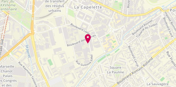 Plan de SNEF Agence Marseille Tertiaire, Zone Artisanale de Zone Artisanale De
45 Rue Gustave Eiffel, 13010 Marseille