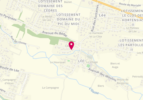 Plan de POUEYOU ERIC Lou, 1 Rue du Dom. Saint-Laurent, 64320 Lée