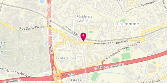 Plan de Satiselec, 63 avenue Jean Lombard, 13011 Marseille
