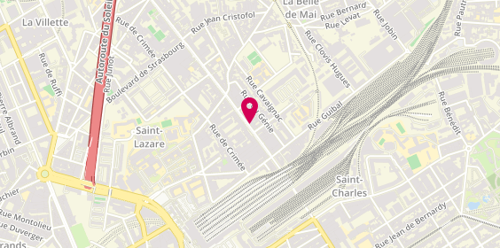 Plan de BENNANI MEZIANE YASSINE, 108 Boulevard National, 13003 Marseille