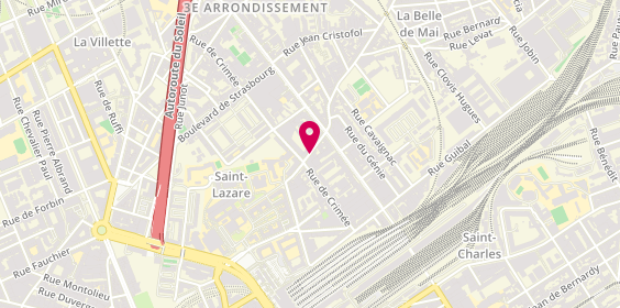 Plan de A.S.T, 15 Rue du 141ème Ria, 13003 Marseille