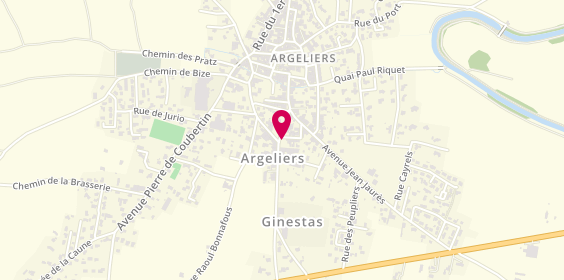 Plan de Argelec, 7 Rue Victor Hugo, 11120 Argeliers