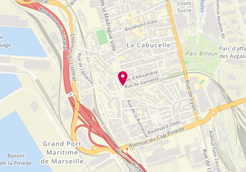 Plan de TZ Elec, 216 Chemin Madrague Ville, 13015 Marseille