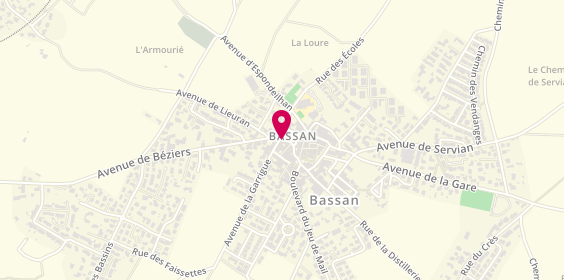 Plan de AGFM Electricité, 8 Place Calvaire, 34290 Bassan