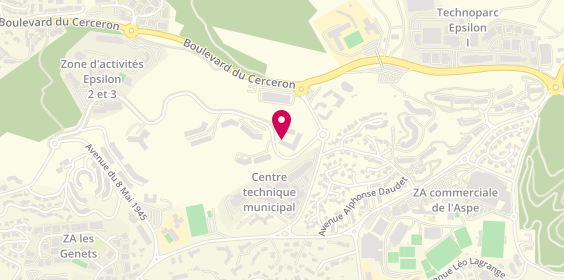 Plan de CANADAS Énergies, 130 avenue Berty Albrecht, 83700 Saint-Raphaël