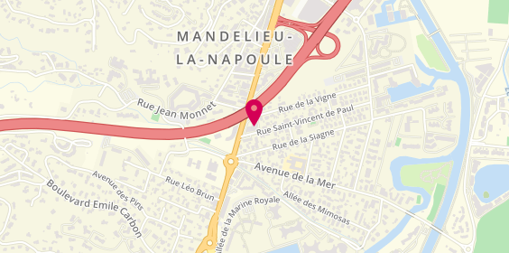 Plan de Alarmes Perez, 154 avenue de Cannes, 06210 Mandelieu-la-Napoule