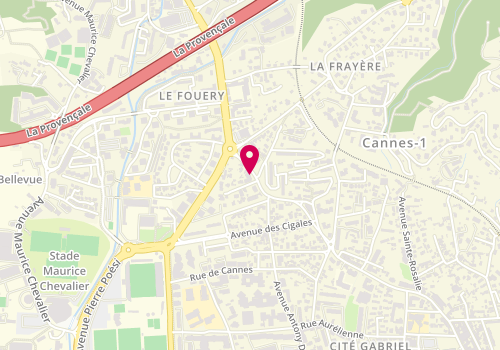 Plan de Selatech, Résidence l'Haliotide
95 Bis Avenue Michel Jourdan, 06150 Cannes