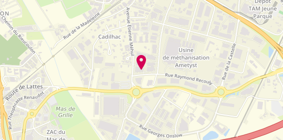 Plan de BDE Electricité, 530 Rue Raymond Recouly, 34070 Montpellier