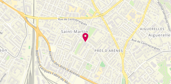 Plan de Andréas GEAUGEY ÉLECTRICITÉ MONTPELLIER, 630 avenue du Maréchal Leclerc, 34070 Montpellier