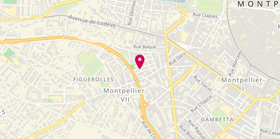 Plan de Thierry Hersant Electricien, 1 Rue du Nord, 34070 Montpellier