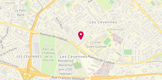 Plan de Sm Electronique, 1573 Rue Las Sorbes, 34070 Montpellier
