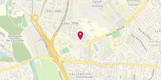 Plan de Fibrelec Energie, 84 Rue Maurice Béjart, 34080 Montpellier
