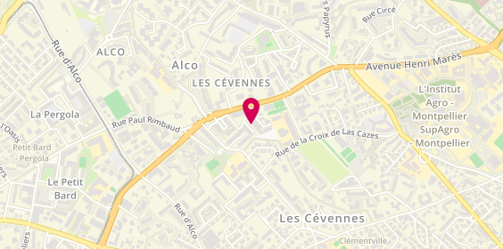 Plan de GRISON Alexis, 5 Square Cézanne, 34070 Montpellier