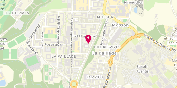 Plan de AZ'elec, 160 allée de la Mosson, 34080 Montpellier