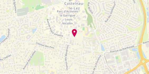 Plan de Satellite 34 Castelnau-Le-Lez, 200 avenue André Ampère, 34170 Castelnau-le-Lez
