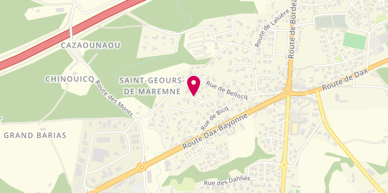 Plan de Depanexpress, 17 Rue du Courbeuilhe, 40230 Saint-Geours-de-Maremne