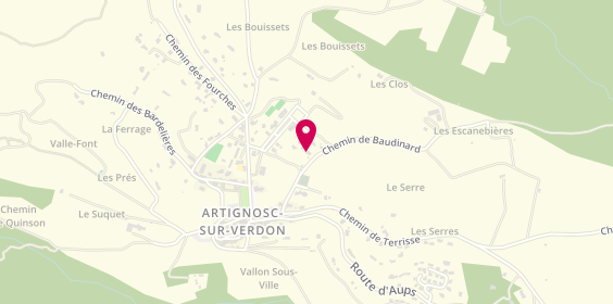 Plan de MICALLEF Mark, Lieu Dit Les Planets
Route de Saint Laurent, 83630 Artignosc-sur-Verdon