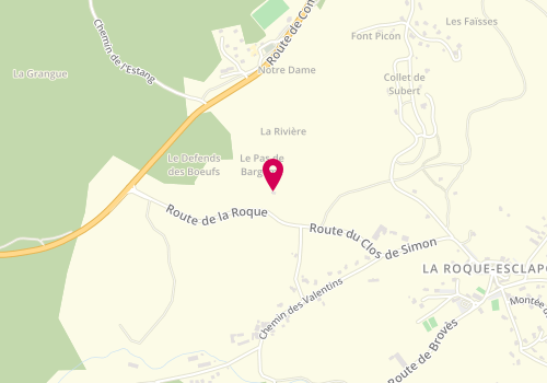 Plan de THEILLAUMAS Pascal, Route Roque, 83840 La Bastide