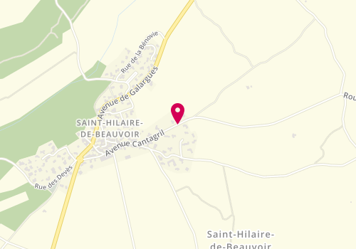 Plan de MPEI Electricité Industrielle, 506 avenue Cantagril, 34160 Saint-Hilaire-de-Beauvoir