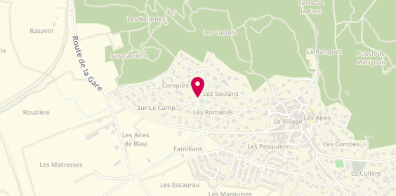 Plan de ROCHER David, 257 Chemin Soulans, 30114 Nages-et-Solorgues