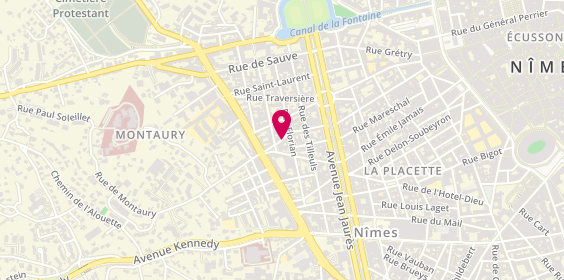 Plan de HAMMOU Mounir, 15 Rue Isabelle, 30900 Nîmes