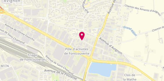 Plan de Touranche Entreprise, 8 Rue Gloriette, 84000 Avignon