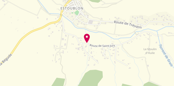 Plan de Latil Stéphane, Route Saint Jurs, 04270 Estoublon