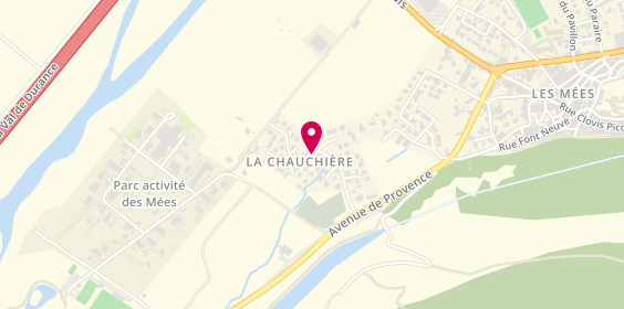 Plan de S.O.P.E.I Société Provençale d'Equipements Industriels, Zone Activite la Chauchière, 04190 Les Mées