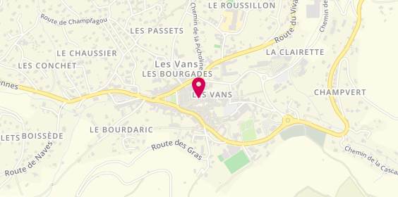 Plan de DEJOUX Serge, 20 place du Marche, 07140 Les Vans