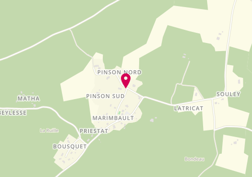 Plan de Esgh Electricite Sud Gironde Habitat, 6 le Bourg - Marimbault Fr
Pinson S, 33430 Bazas