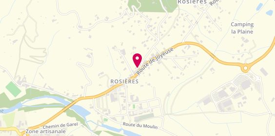 Plan de MARTIN Christophe, Route Dep 104, 07260 Rosières