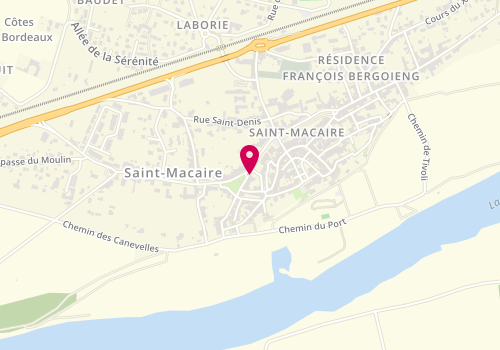 Plan de LAPORTE Philippe, 1 place Tourny, 33490 Saint-Macaire