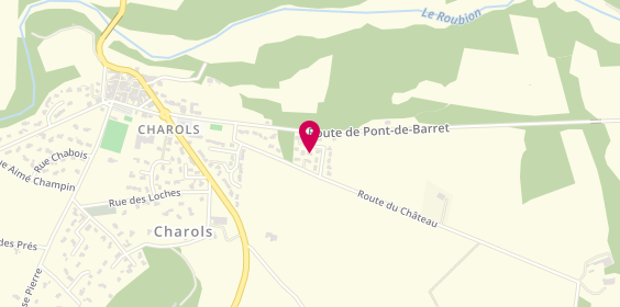 Plan de Loic Aspero Electricite, 7 Rue des Blaches, 26450 Charols