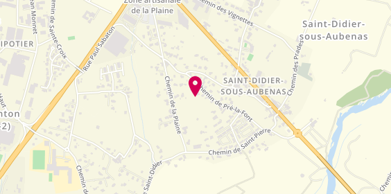 Plan de Ab07, 347 chemin de Pré la Font, 07200 Saint-Didier-sous-Aubenas