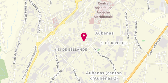 Plan de Blachère Picollet, Bp 60 Zone Industrielle Bellandes, Rue Montgolfier, 07200 Aubenas