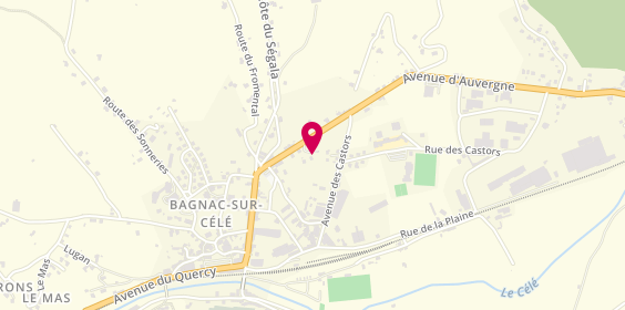 Plan de CLAVIES Frédéric, 12 Avenue d'Auvergne, 46270 Bagnac-sur-Célé