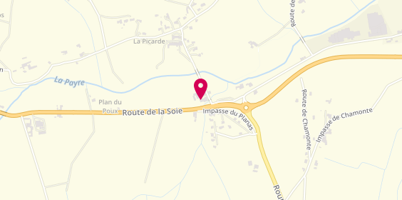 Plan de JV Electricité, 3525 Route de la Soie, 07210 Chomérac