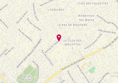 Plan de SCHMIDT Edouard, 36 avenue de Taluque, 33510 Andernos-les-Bains