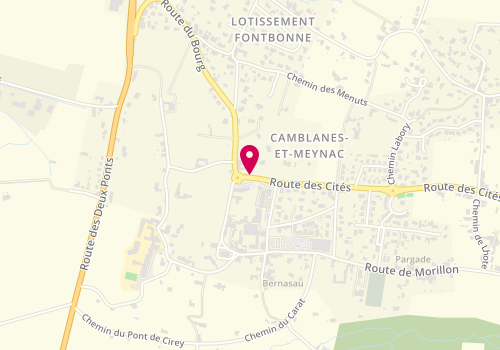 Plan de SOLIGON Francis, 6 Route des Cites, 33360 Camblanes-et-Meynac