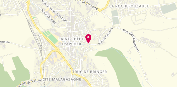 Plan de Magaud Sébastien, 34 Rue Charchaires, 48200 Saint-Chély-d'Apcher