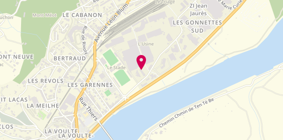 Plan de Ec2T, 179 Avenue Marie Curie, 07800 La Voulte-sur-Rhône