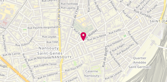 Plan de AUZOU Stéphane, 65 Rue la Réole, 33800 Bordeaux