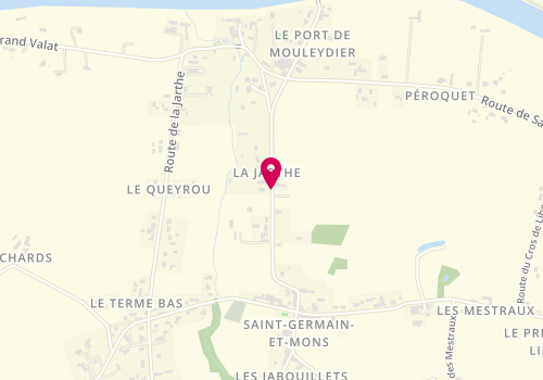 Plan de James Lenoir Electricité, 540 Route de la Jarthe, 24520 Saint-Germain-et-Mons