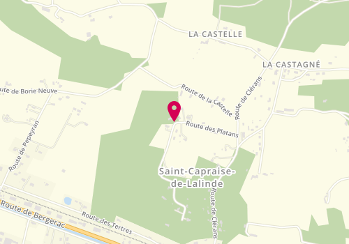 Plan de DELAYRE Philippe, Les Galagers 18 Route Platans, 24150 Saint-Capraise-de-Lalinde