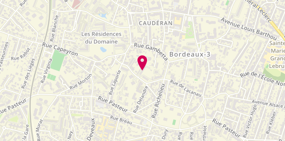 Plan de Namelec33, 85 Rue de Lacanau Résidence Les Tridons Bât A Entrée B, 33200 Bordeaux