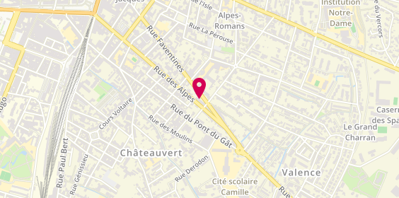 Plan de Saselec26, 118 Rue Faventines, 26000 Valence
