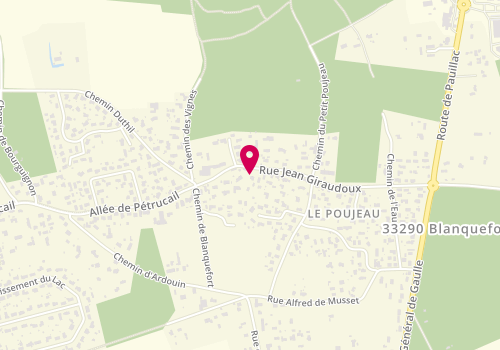 Plan de LAPERCHE Philippe, 220 Rue Jean Giraudoux, 33290 Le Pian-Médoc